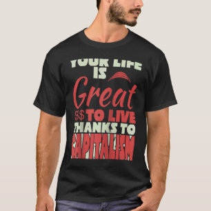 Capitalisme ondernemer Capitalistische Bank Econom T-shirt