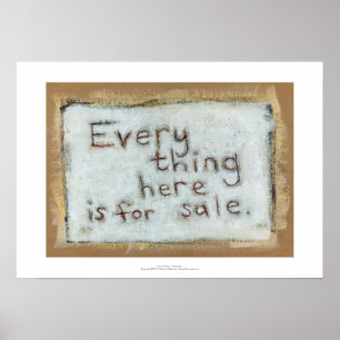 Capitalisme schildert rauwe primitt leuke moderne  poster