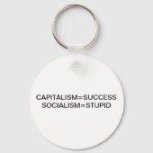 CAPITALISME=SUCCESS SOCIALISME=STUPID SLEUTELHANGER (Voorkant)