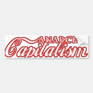 Capitalistische revolutie van het anarchokapitalis bumpersticker