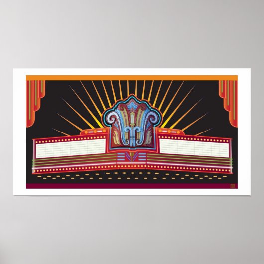 Capitan Marquee-Print Poster (Voorkant)