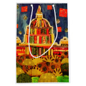 Capitol Aangepaste glanzende middelgrote kleurrijk Medium Cadeauzakje (Voorkant)