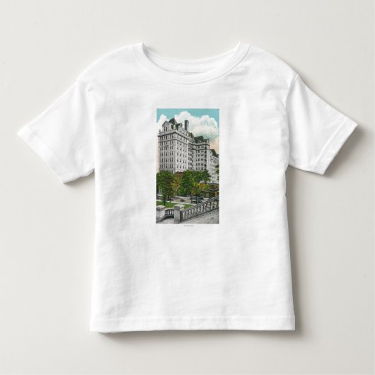 Capitol Approach Uitzicht of NY Telephone Co. Bldg Kinder Shirts (Voorkant)