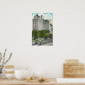 Capitol Approach Uitzicht of NY Telephone Co. Bldg Poster (Keuken)