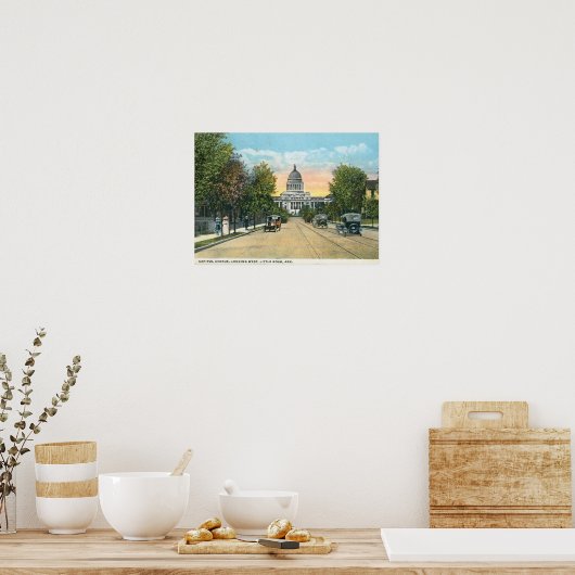 Capitol Ave, Little Rock, AR  Poster (Keuken)