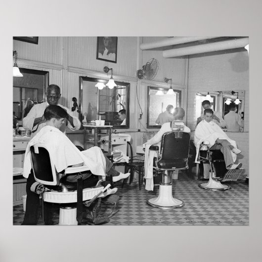 Capitol Barber Shop, 1938  Foto Poster (Voorkant)