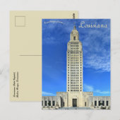 Capitol Baton Rouge Louisiana Briefkaart (Voorkant / Achterkant)