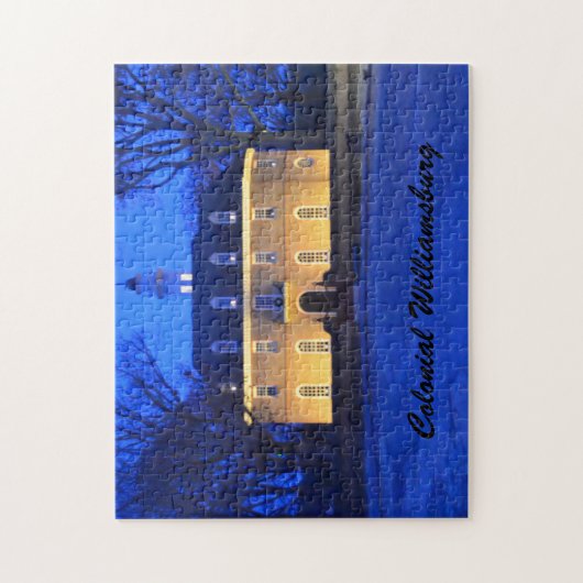 Capitol building at dusk, Colonial Williamsburg Legpuzzel (Verticaal)