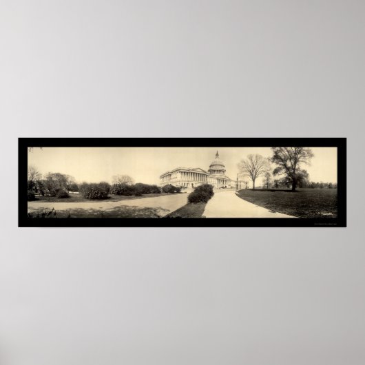 Capitol Building DC Foto 1909 Poster (Voorkant)