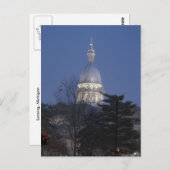 Capitol Building Lansing Michigan Briefkaart (Voorkant / Achterkant)