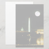 Capitol Building, Lincoln Memorial, Washington Briefpapier (Voorkant / Achterkant)