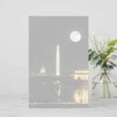 Capitol Building, Lincoln Memorial, Washington Briefpapier (Staand voorkant)
