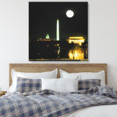 Capitol Building, Lincoln Memorial, Washington Canvas Afdruk (Insitu (Slaapkamer))