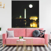Capitol Building, Lincoln Memorial, Washington Canvas Afdruk (Insitu (Woonkamer))