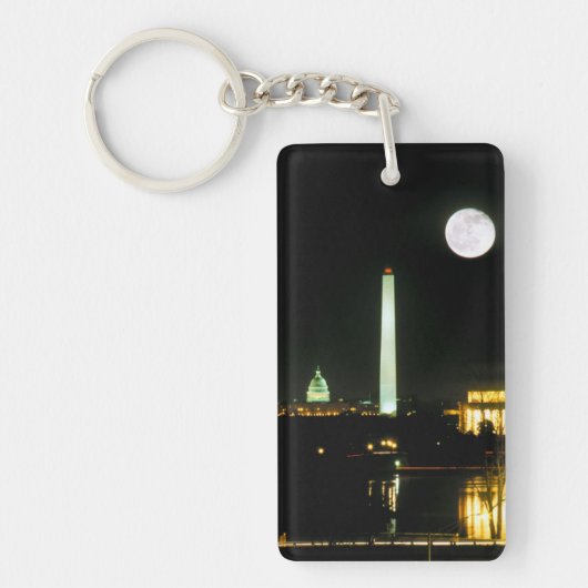 Capitol Building, Lincoln Memorial, Washington Sleutelhanger (Voorkant)