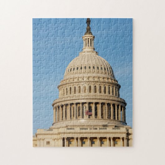 Capitol Building shot bij schemering Legpuzzel (Verticaal)