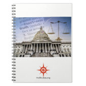 Capitol building/truthcures.org notebook notitieboek (Voorkant)