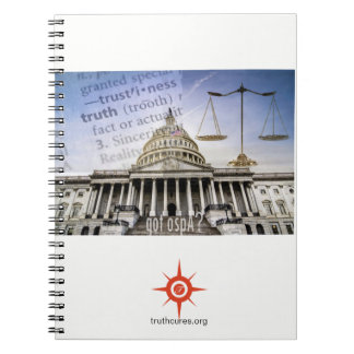 Capitol building/truthcures.org notebook notitieboek