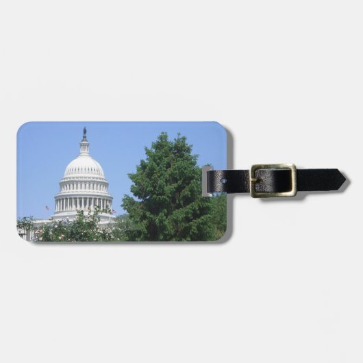 Capitol Building vanuit Bartholdi Park Bagagelabel (Voorkant horizontaal)