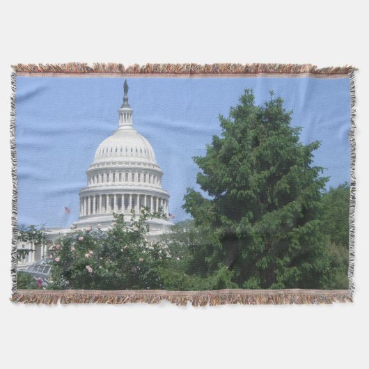 Capitol Building vanuit Bartholdi Park Deken (Voorkant)