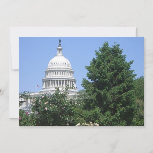 Capitol Building vanuit Bartholdi Park Kaart (Voorkant)