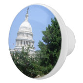 Capitol Building vanuit Bartholdi Park Keramische Knop (Rechts)
