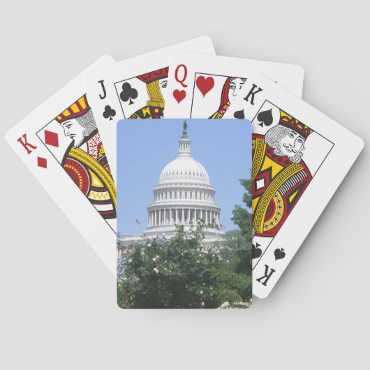 Capitol Building vanuit Bartholdi Park Pokerkaarten (Achterkant)