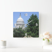 Capitol Building vanuit Bartholdi Park Vierkante Klok (Huis)