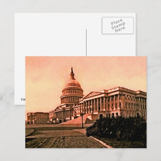 Capitol Building Washington DC  Amerika Briefkaart (Voorkant / Achterkant)