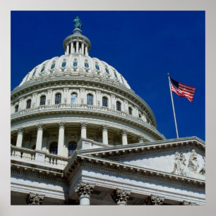 Capitol Building, Washington, VS Poster