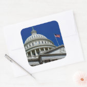 Capitol Building, Washington, VS Vierkante Sticker (Envelop)