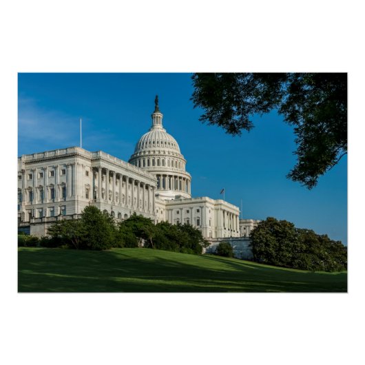 Capitol Building West Uitzicht Poster (Voorkant)