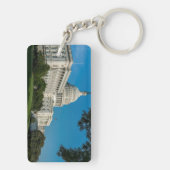 Capitol Building West Uitzicht Sleutelhanger (achterkant)
