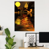 Capitol-Eagle-Flag-W-O-Sun-ray-set-2 Poster (Thuiskantoor)