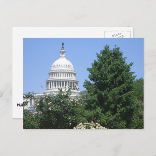 Capitol-gebouw van Bartholdi Park Briefkaart (Voorkant / Achterkant)