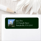 Capitol-gebouw van Bartholdi Park in Washington Etiket (Insitu)