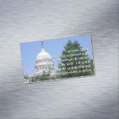 Capitol-gebouw van Bartholdi Park Magnetisch Visitekaartje (Voorbeeld)