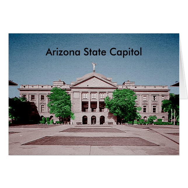 Capitol gekleurd in Arizona State (Voorkant Horizontaal)