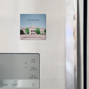 Capitol gekleurd in Arizona State Magneet