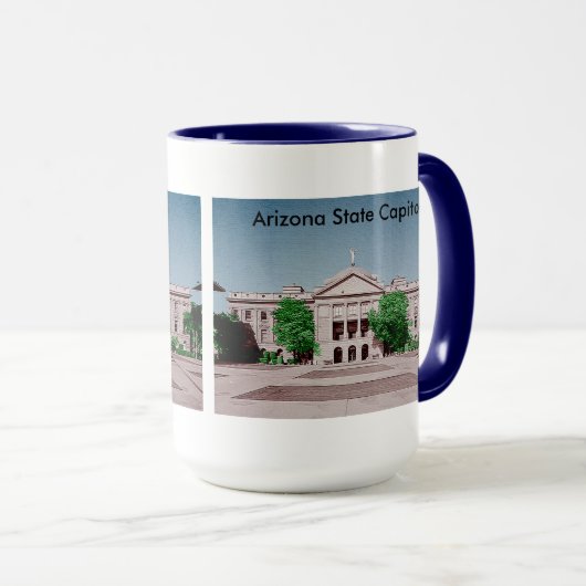 Capitol gekleurd in Arizona State Mok (Voorkant rechts)