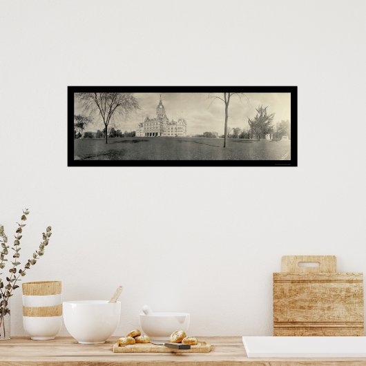 Capitol Hartford CT Foto 1909 Poster (Keuken)