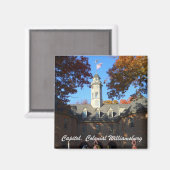 Capitol, koloniaal Williamsburg Magneet (Voorkant / Achterkant)