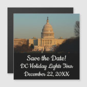 Capitol met kerstfeest Washington DC-feestdag (Voorkant / Achterkant)