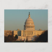 Capitol met kerstfeest Washington DC-feestdag Feestdagenkaart (Voorkant)