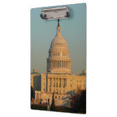 Capitol met kerstfeest Washington DC-feestdag Klembord (Links)