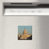 Capitol met kerstfeest Washington DC-feestdag Magneet (Insitu (Vaatwasser))