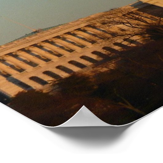 Capitol met kerstfeest Washington DC-feestdag Poster (Hoek)