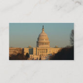 Capitol met kerstfeest Washington DC-feestdag Visitekaartje (Achterkant)