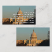 Capitol met kerstfeest Washington DC-feestdag Visitekaartje (Voorkant / Achterkant)