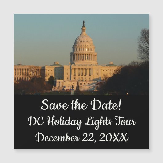 Capitol met Kerstmis Washington DC Vakantie (Voorkant)